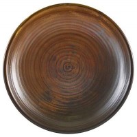 Rustic Copper Terra Deep Coupe Plate